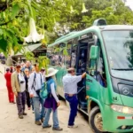 bus consettur to machu picchu citadel