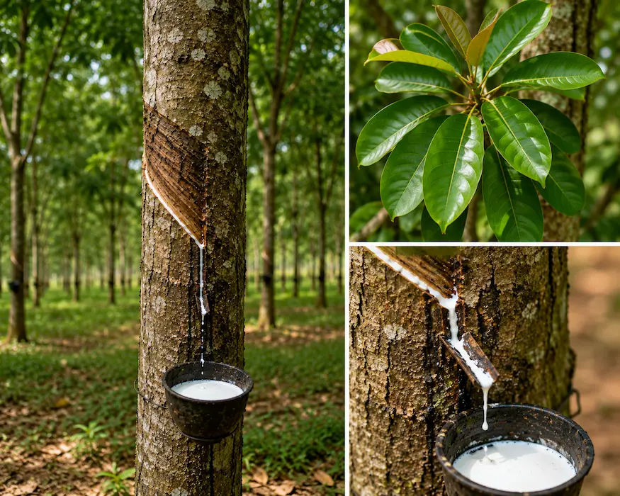 Árbol del caucho (Hevea brasiliensis)