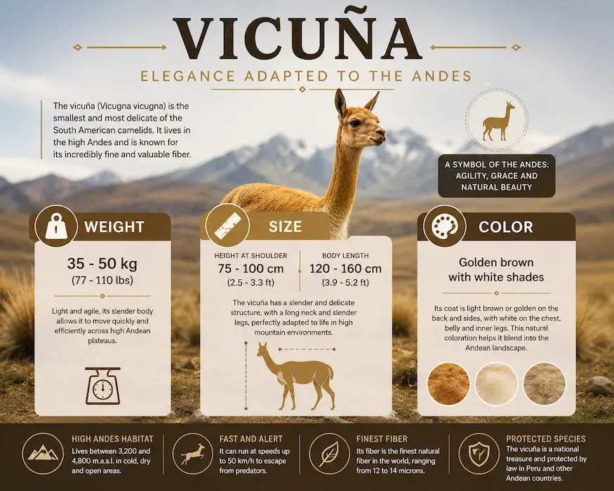 Physical Characteristics of the Vicuña