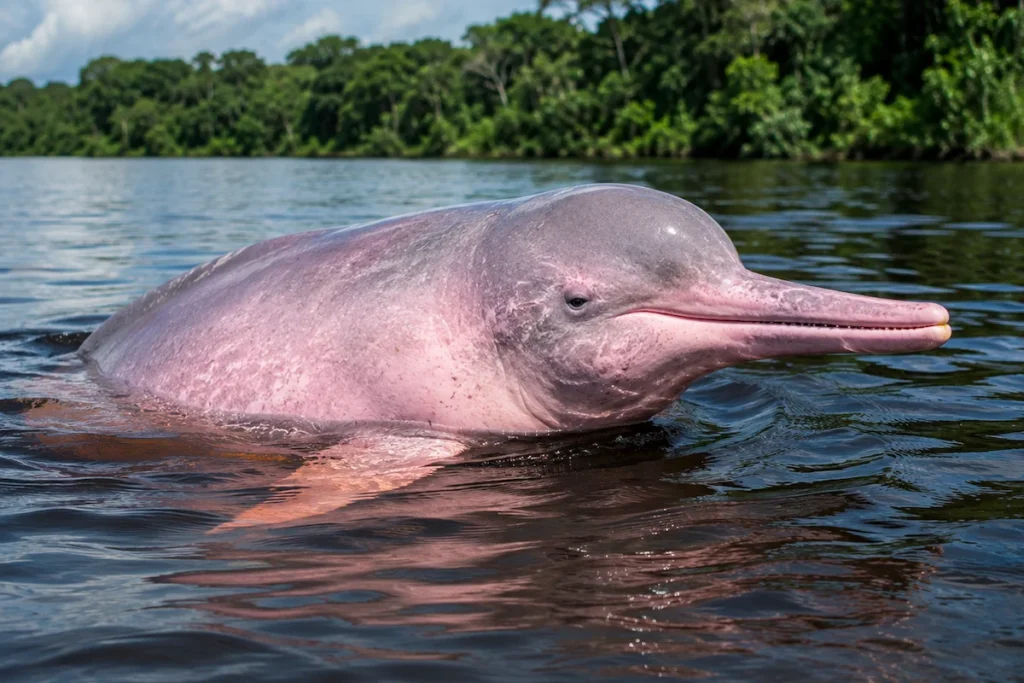 Delfín rosado amazónico