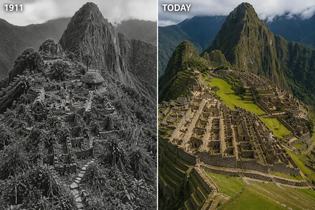Machu Picchu 1911 vs. Today