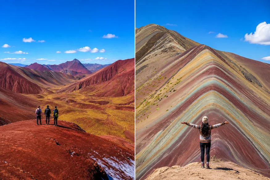 red valley and rainbow mountain
